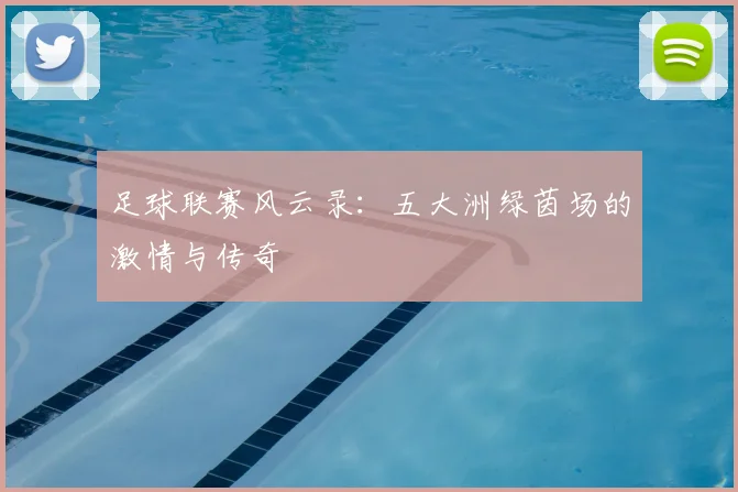 足球联赛风云录:五大洲绿茵场的激情与传奇